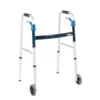 Drive Medical Deluxe, Dual Trigger Release, Junior Folding Walker with 5" Wheels - Image 2